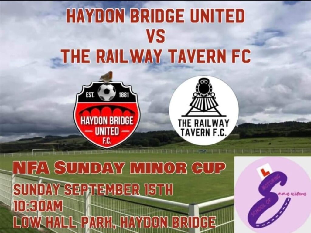 Haydon Bridge United match day sponsorship poster